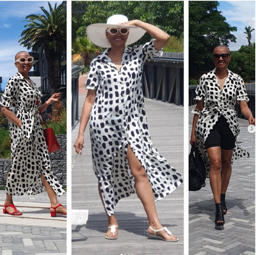 Delilah-rayon polka dot (natural/black)