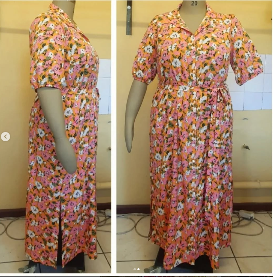 Delilah -pongy floral ( pink, yellow,white,green)