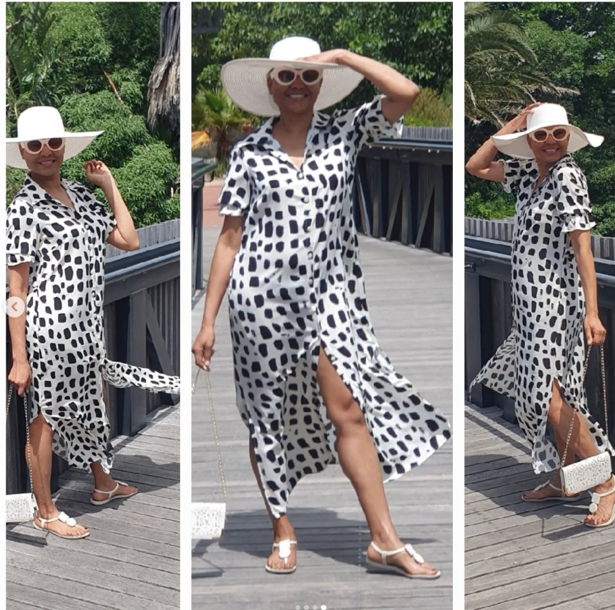 Delilah-rayon polka dot (natural/black)