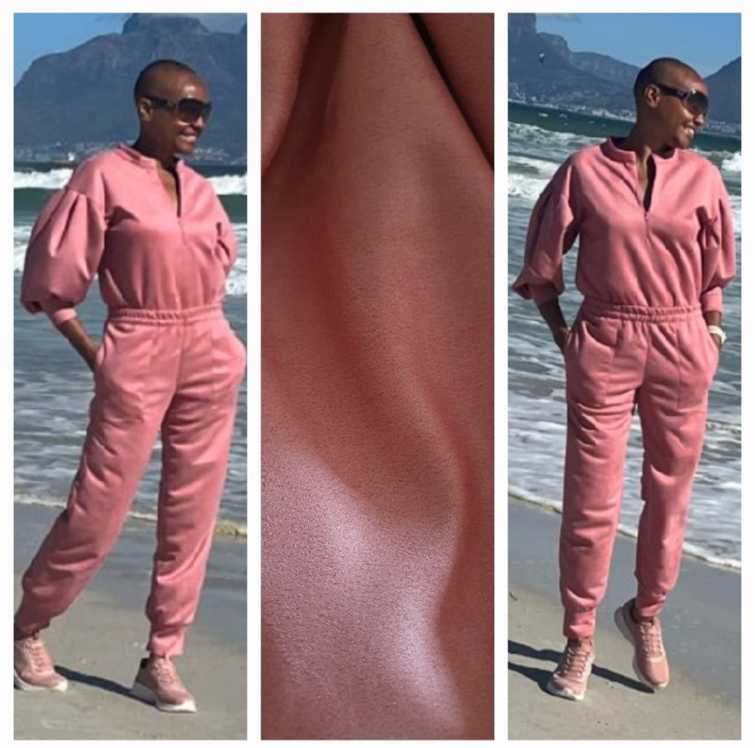 Toni track top- Suede coral