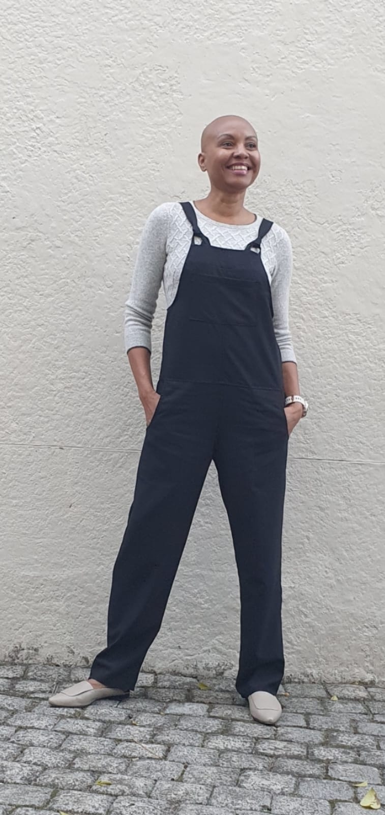 Dani dungarees- Black Suiting