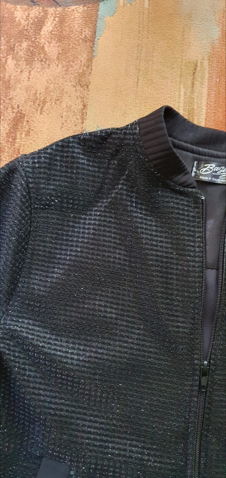 Julia Bomber- Glitter, matte satin and rib fully lined bomber
