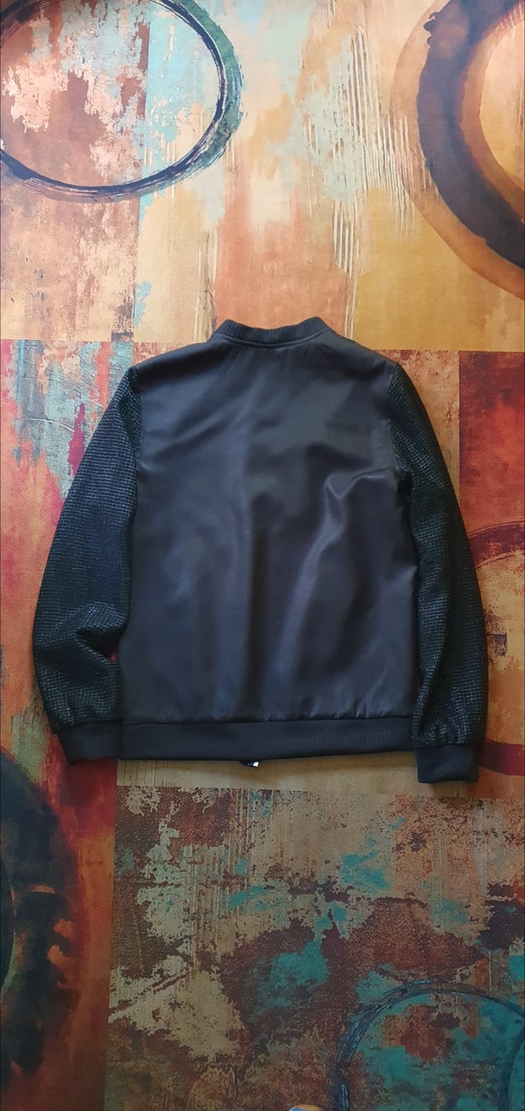 Julia Bomber- Glitter, matte satin and rib fully lined bomber