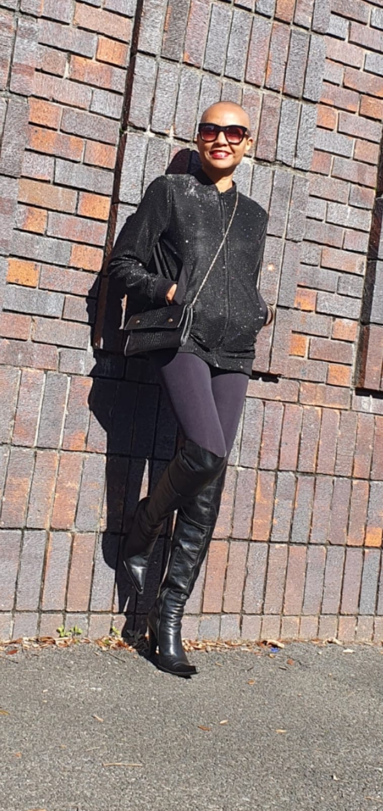 Julia Bomber- Glitter, matte satin and rib fully lined bomber