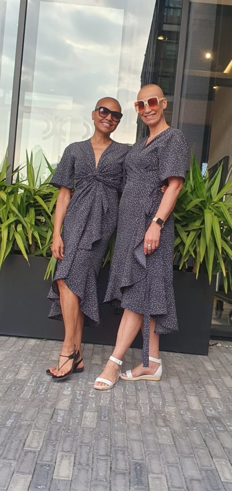 Wendy wrap dress- Polka dot rayon/ white onto black