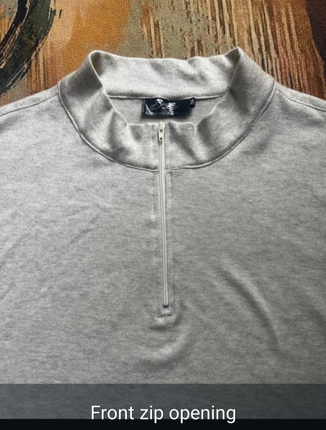 Tessa track top- Oatmeal melange