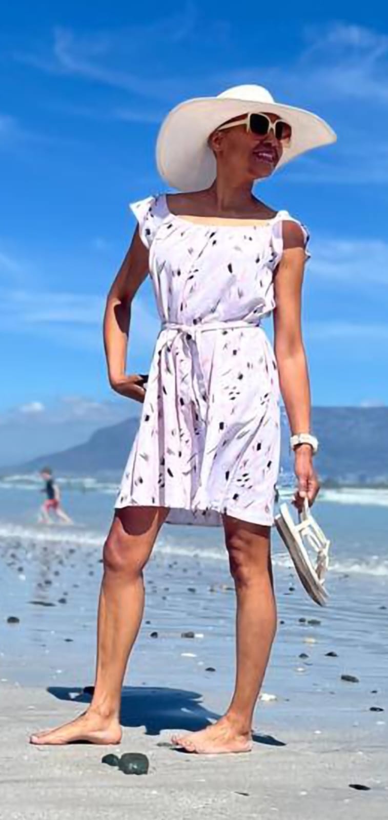 Dolly dress- baby pink printed rayon