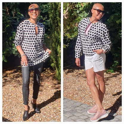 Terry top- polka dot Ponte