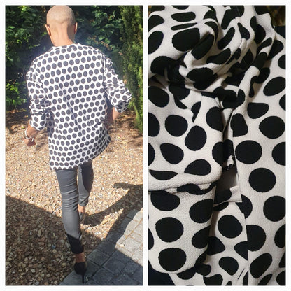 Terry top- polka dot Ponte