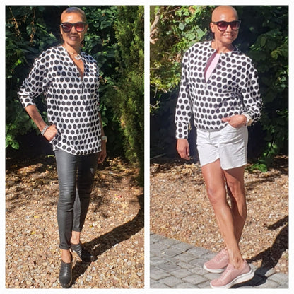Terry top- polka dot Ponte
