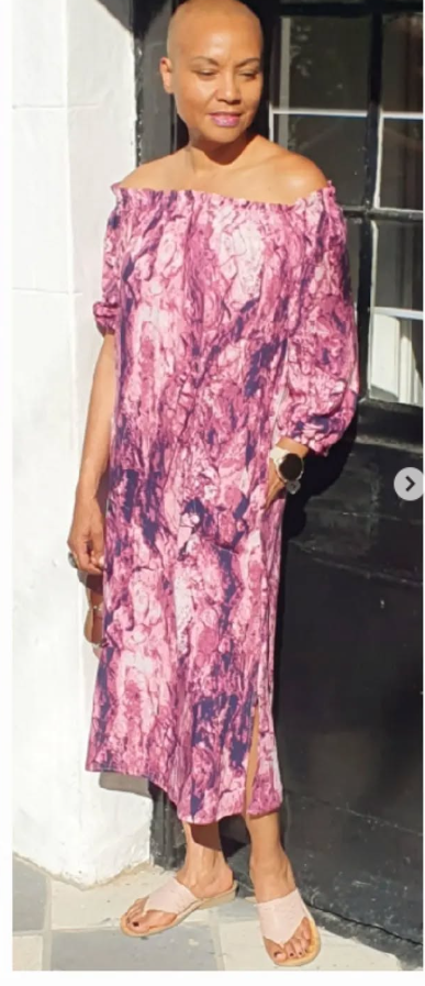 Dee-viscose paisley print off shoulder dress