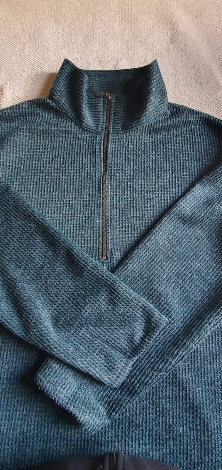 Tia track top- Emerald jersey knit