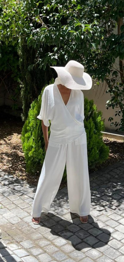 Wendy wrap- Pearly white crinkled airflow