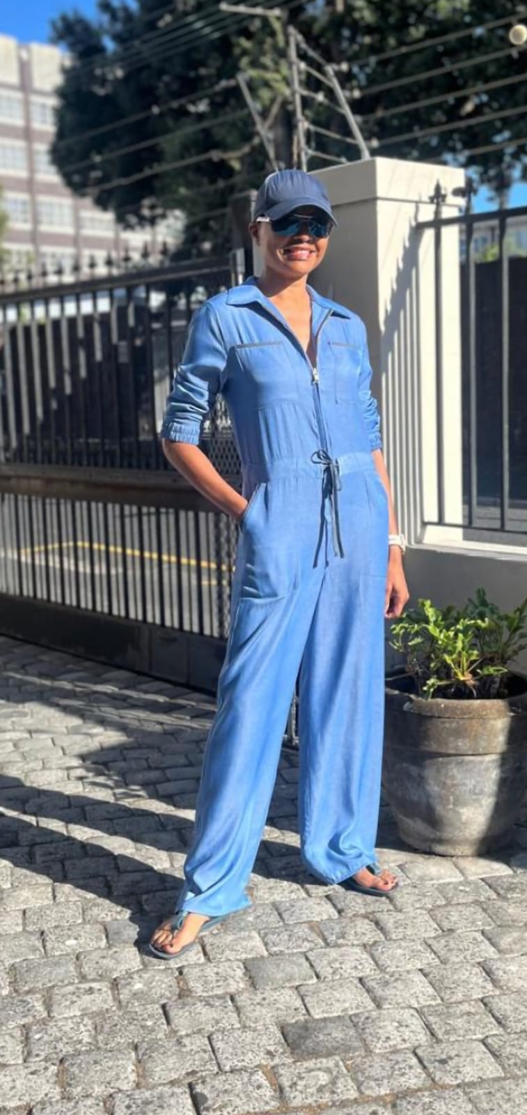 Jani jumpsuit-Light blue Chambray jumpsuit
