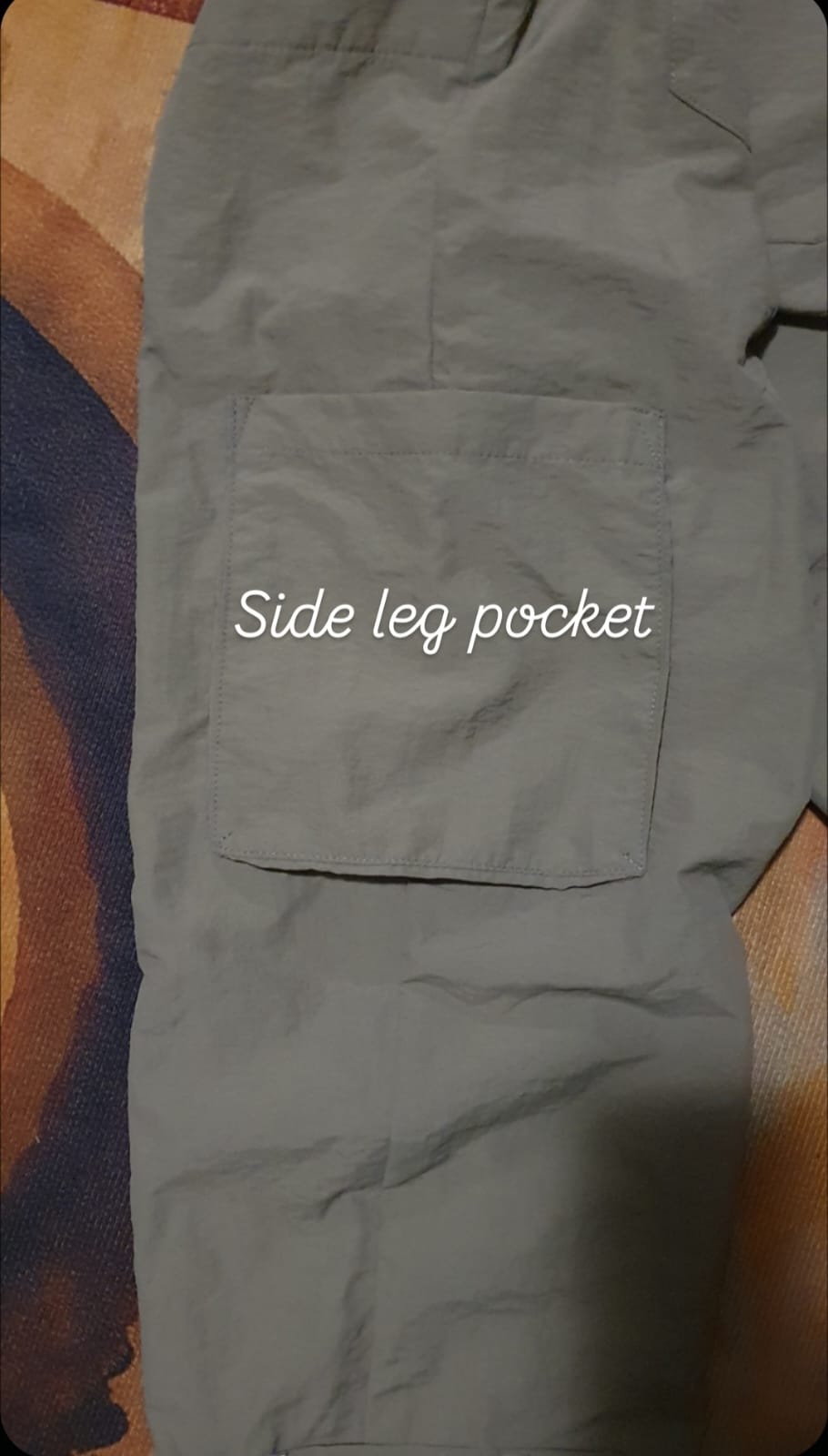 Pammy jogger-Military Green Washer Cotton Poplin
