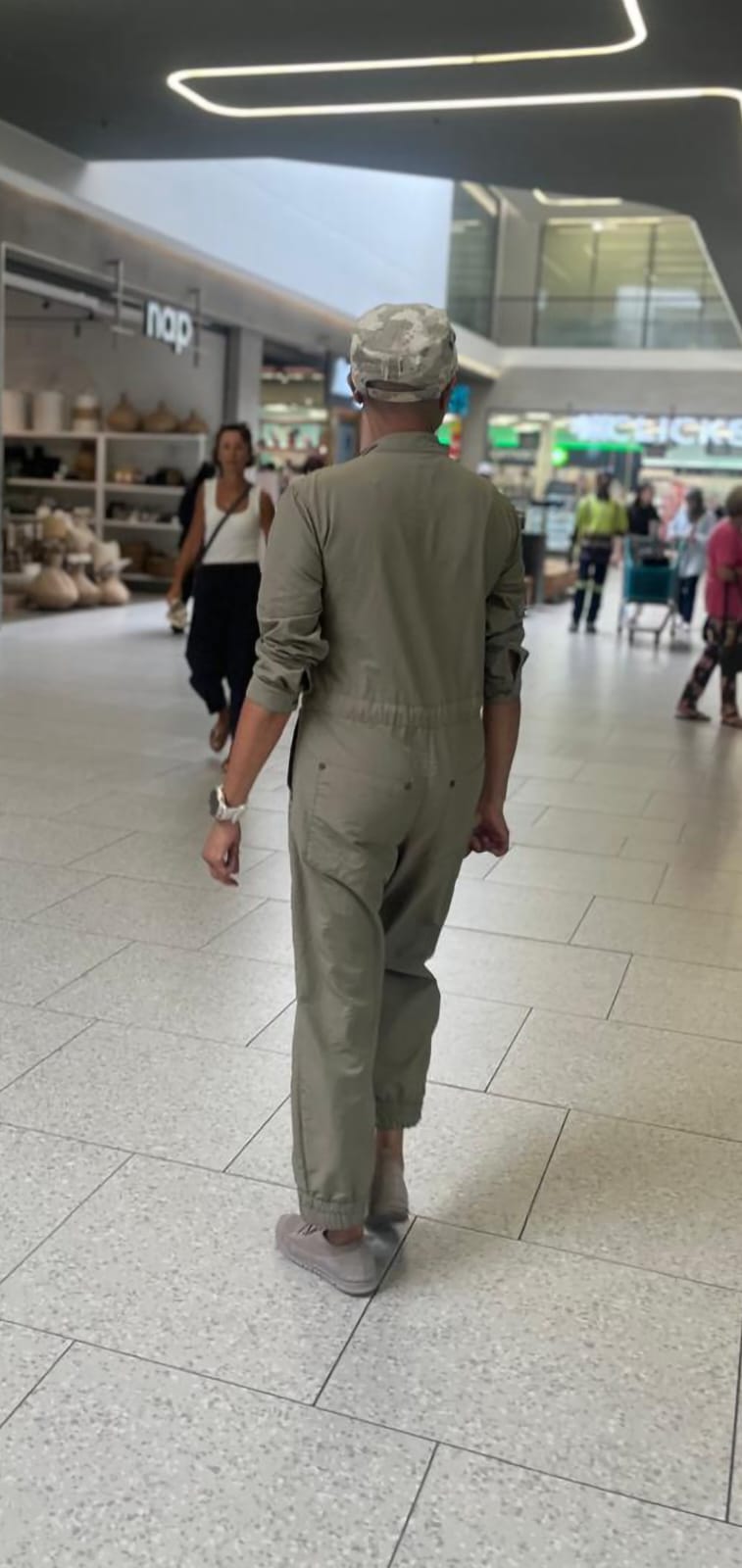 Jani Jumpsuit-Military Green Washer Cotton Poplin Jumpsuit