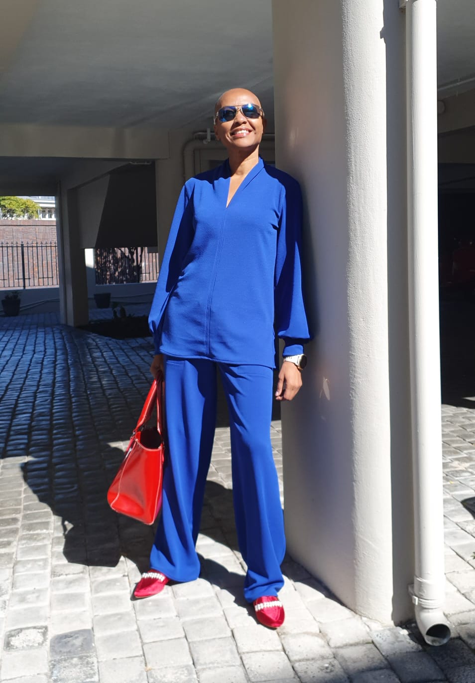 Lindy Loungewear Pants- Royal blue Crepe