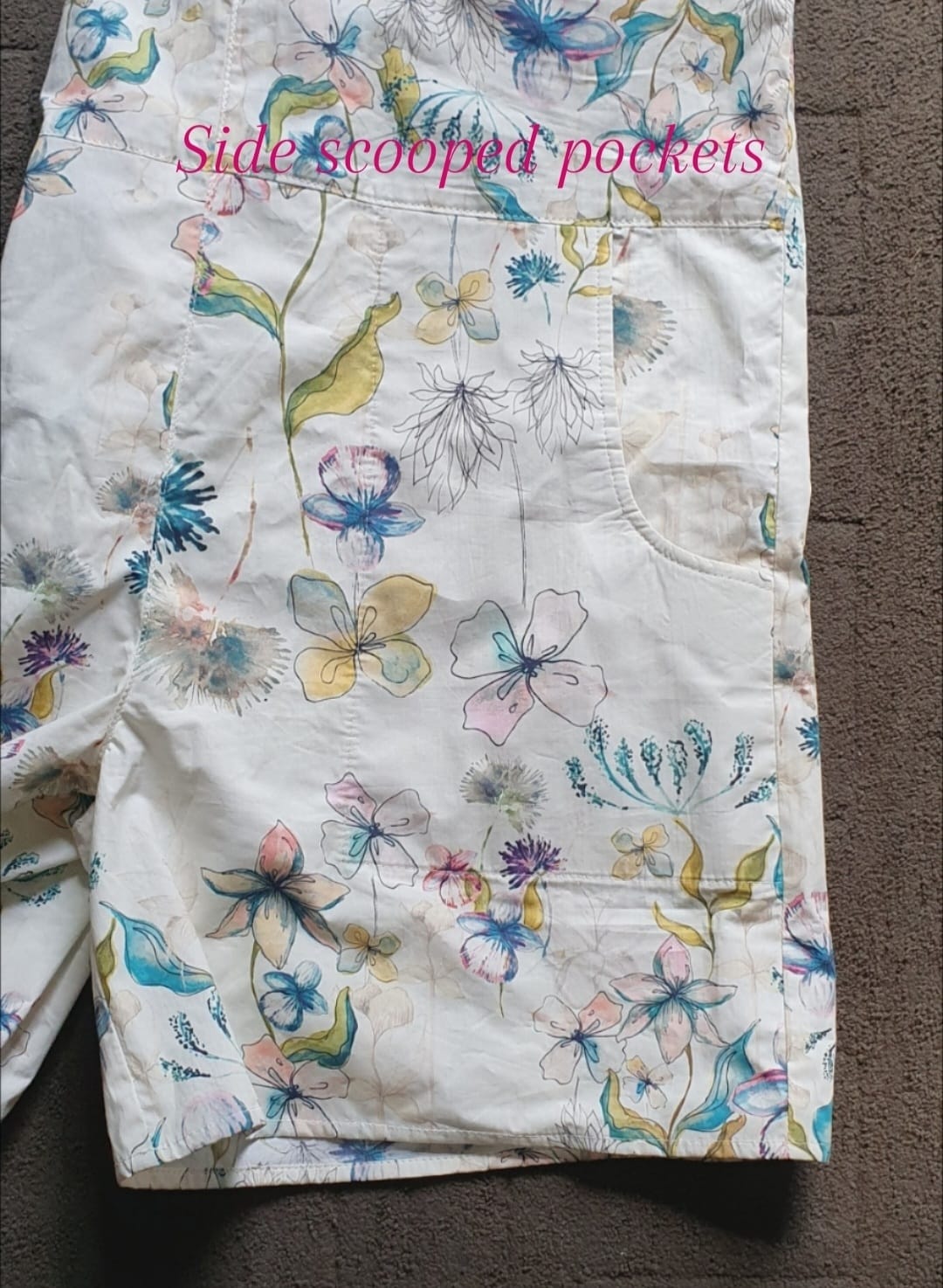 Dani dungarees-Floral poplin