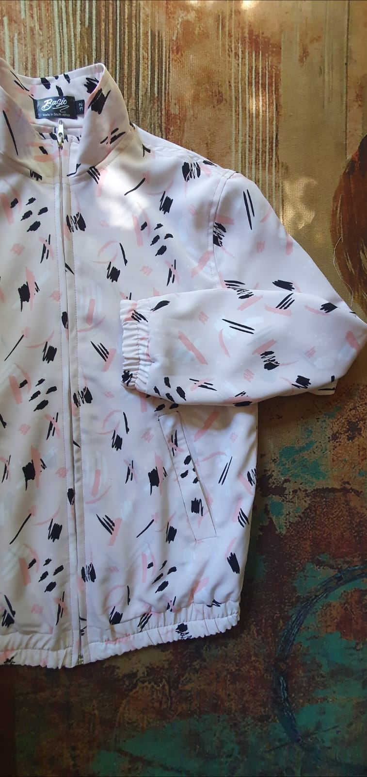 Julia bomber- baby pink rayon bomber