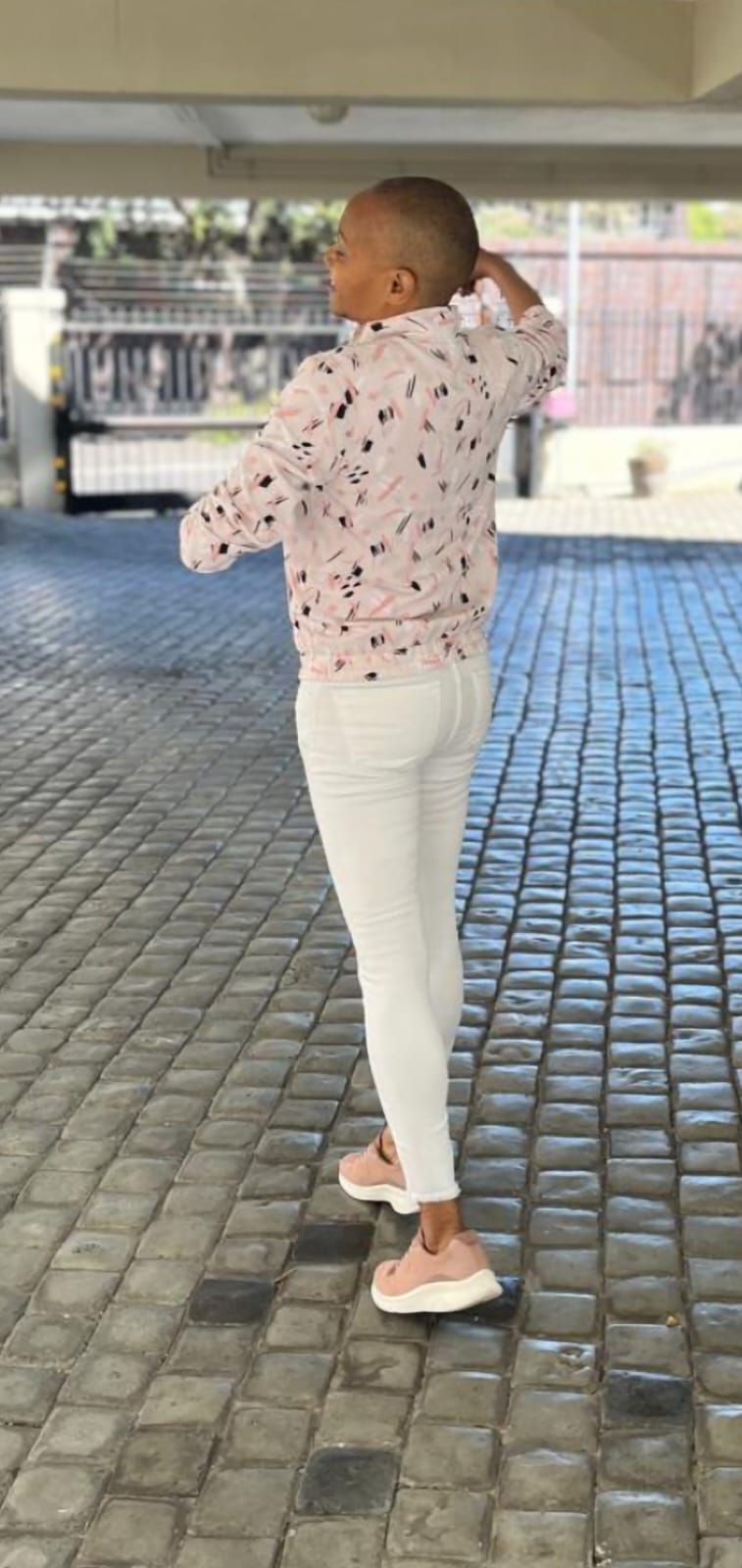 Julia bomber- baby pink rayon bomber