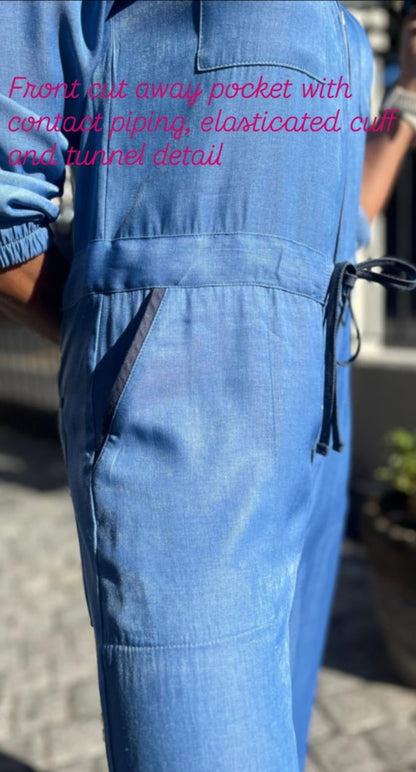 Jani jumpsuit-Light blue Chambray jumpsuit