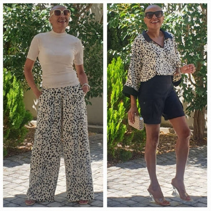 Penelope 2-piece set - Leopard print